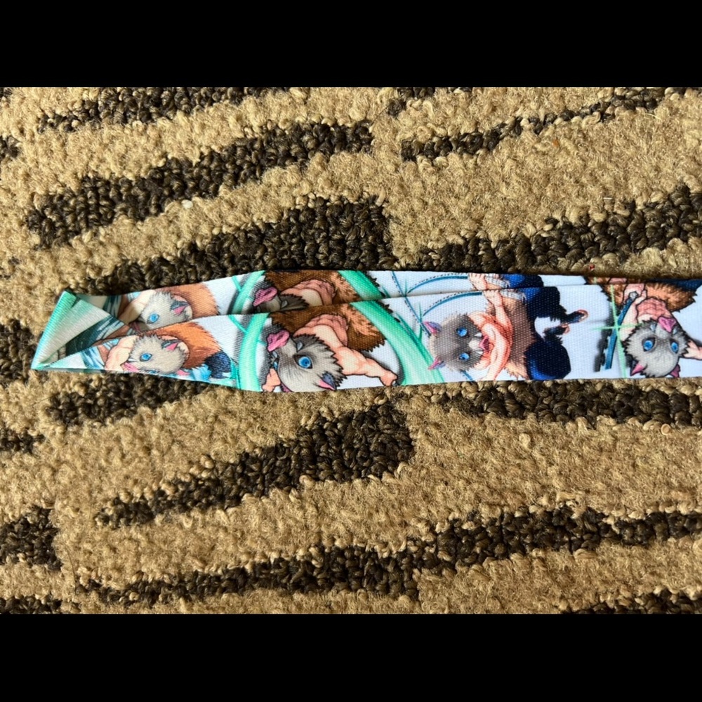 Demon Slayer Lanyard Keychain Japanese Anime 😃😃Inosuke